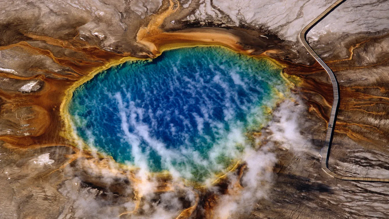 A Yellowstone Nemzeti Park egyik hőforrása, Devil's pot