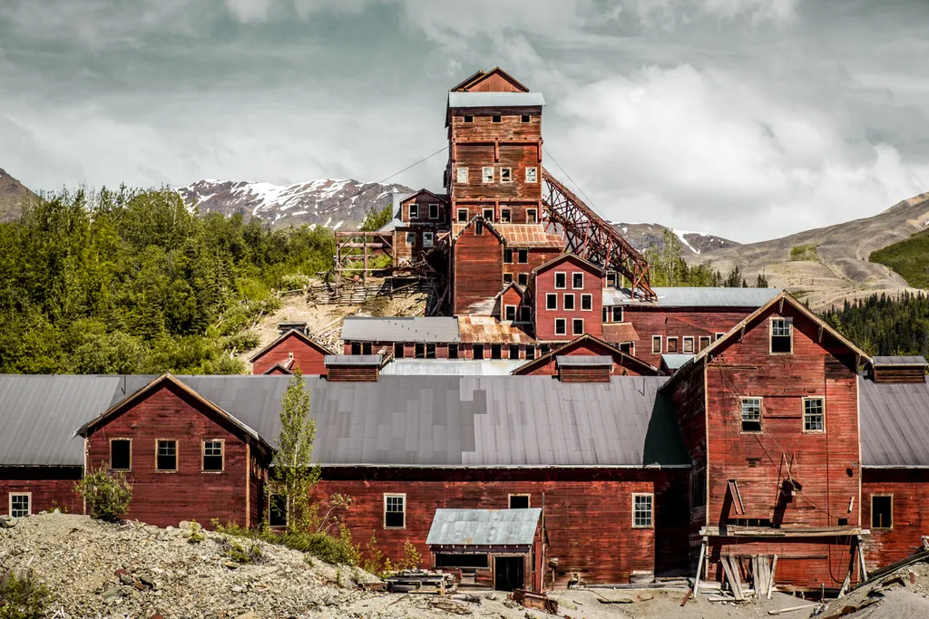 Kennecott, Alaszka, bányászat, bányász, bányásztábor, elhagyatott, szellemváros, galéria, 2023 