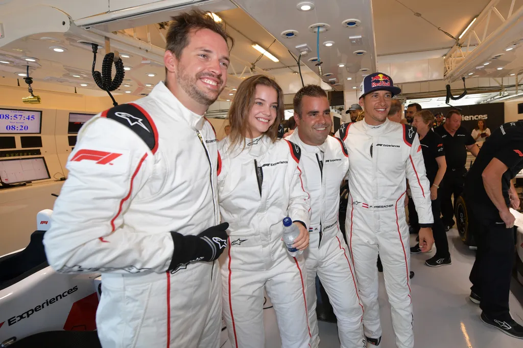 F1 Experiences a Magyar Nagydíjon, Palvin Barbara, Baumgartner Zsolt, Patrick Friesacher 