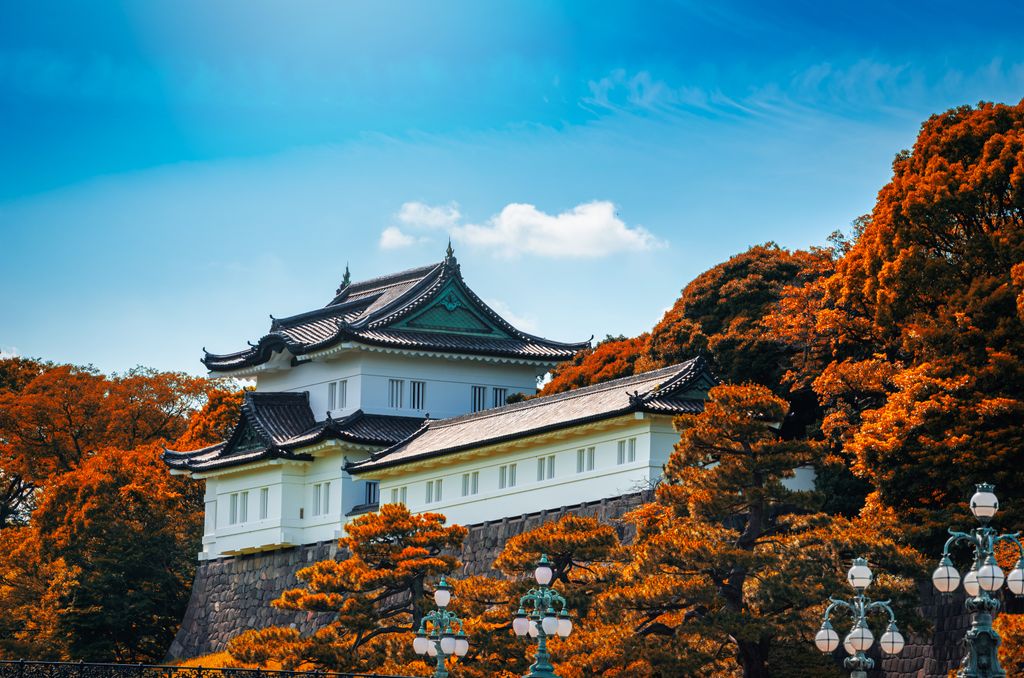 kastély, palota, épület, építészet, Japán, Tokió, Imperial Palace, uralkodói palota 