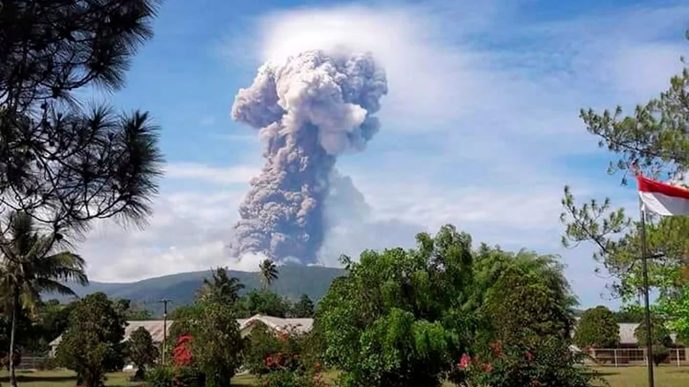 Vulkánkitörés Indonéziában 