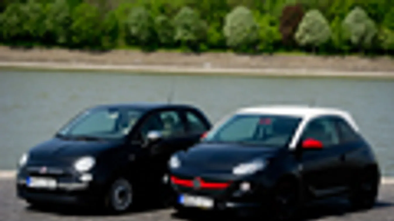 Opel Adam Fiat 500 teszt