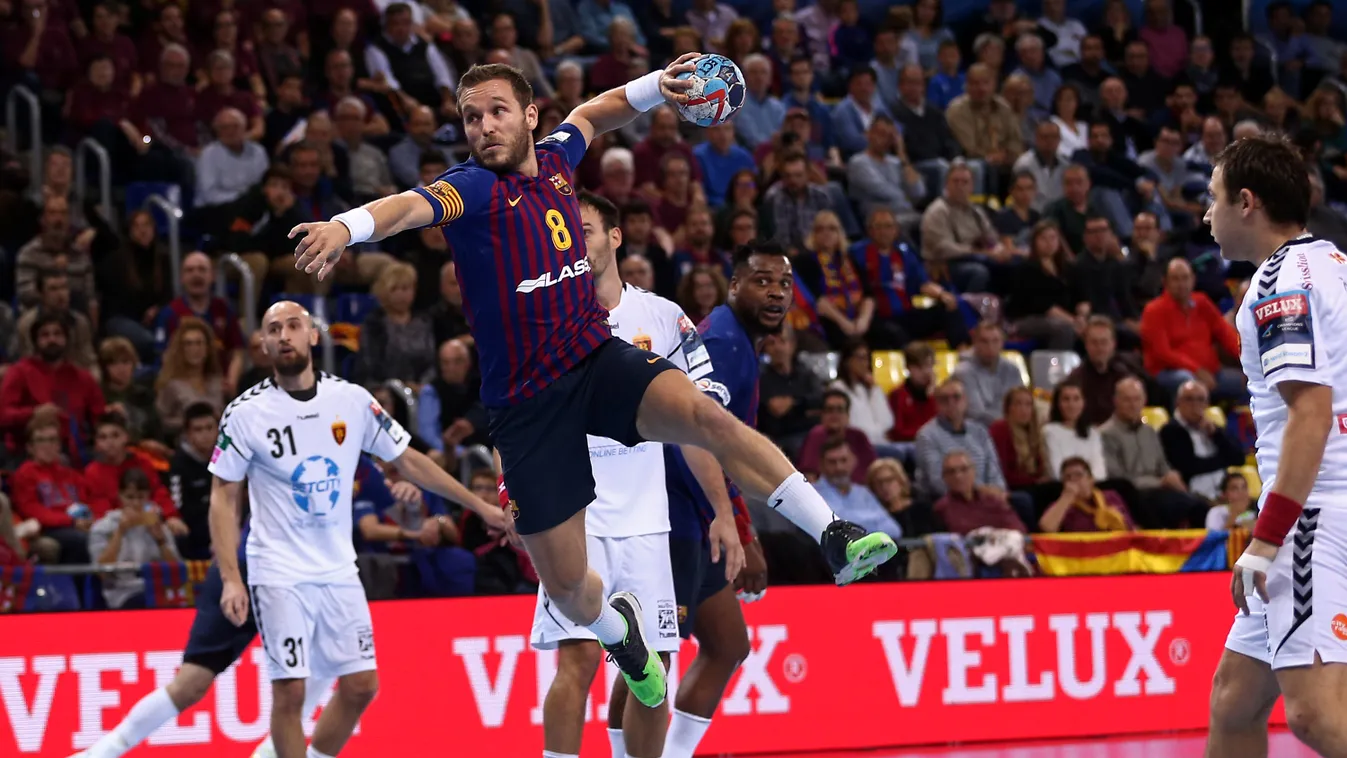 FC Barcelona v HC Vardar - Handball Champions League handball match FCB FC Barcelona HC Vardar Palau Blaugrana Urbanandsport NurPhoto Velux Champions League sports news 