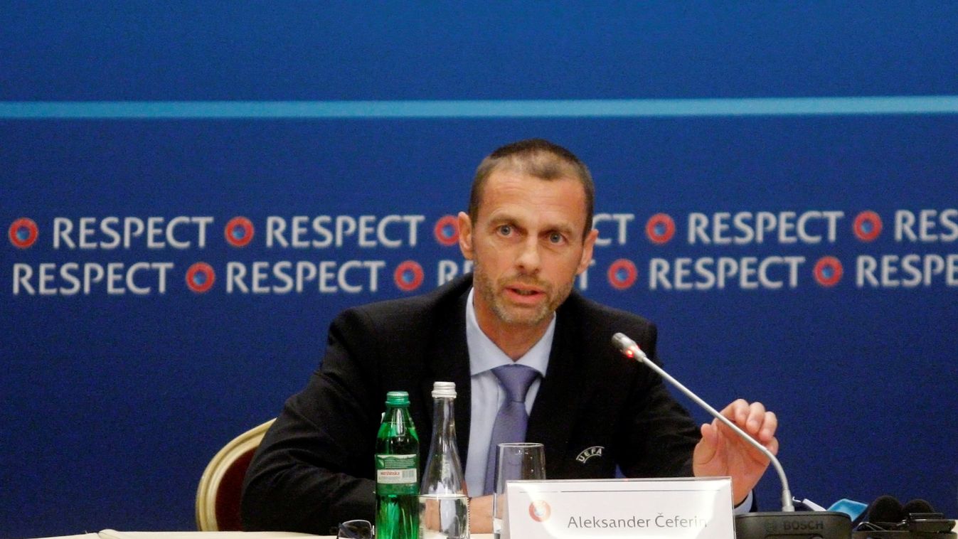 UEFA Executive Committee meeting in Kiev May PRESS CONFERENCE Kiev 2018 UEFA Executive Committee meeting UEFA president Aleksander Ceferin 
