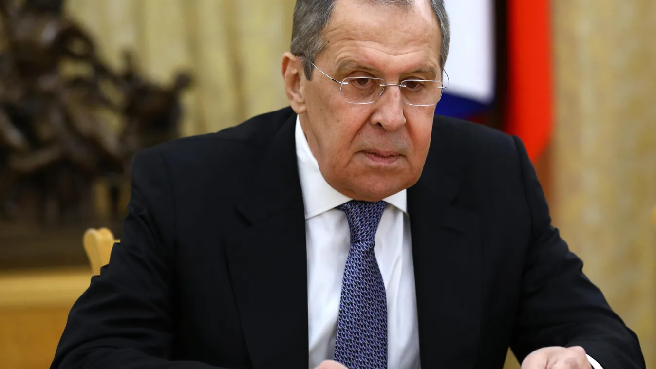 6344189 28.09.2020 In this handout photo released by Russian Foreign Ministry, Russian Foreign Minister Sergey Lavrov listens to Cuban Deputy Prime Minister Ricardo Cabrisas during a meeting, in Moscow, Russia. Editorial use only, no archive, no commercia