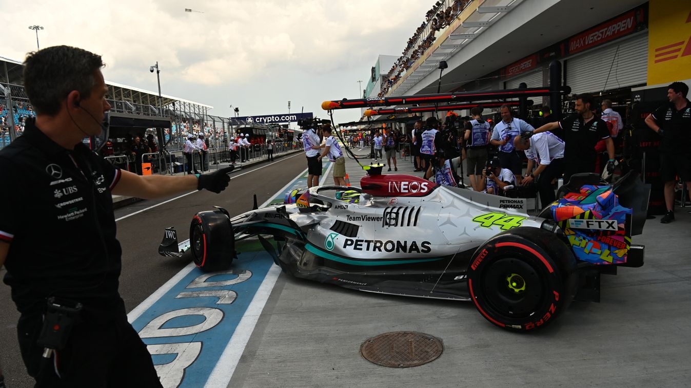 Forma-1, Lewis Hamilton, Mercedes, Miami Nagydíj 2022, péntek 