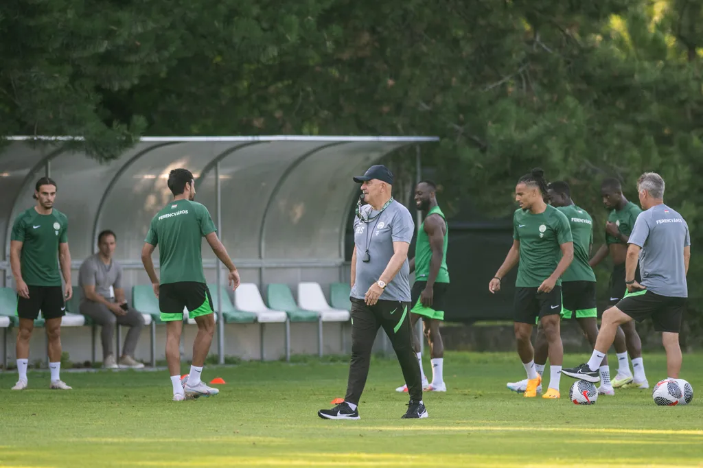 FTC, Fradi, Ferencváros, Ferencvárosi TC, a KÍ Klaksvík elleni BL-visszavágót megelőző edzés, FTC-MVM Sportközpont, 2023.07.18. 