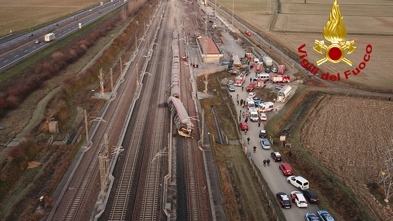 Olaszország, Milánó, vonat, baleset, vonatbaleset 