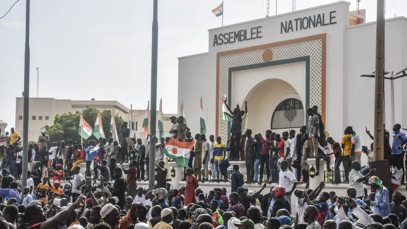 Niger, tüntetés, 2023.07.30., 
