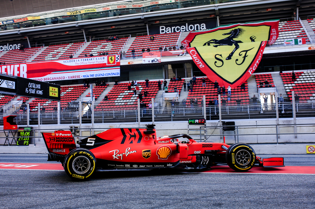 Forma-1, teszt, Barcelona, 8. nap, Sebastian Vettel, Scuderia Ferrari 