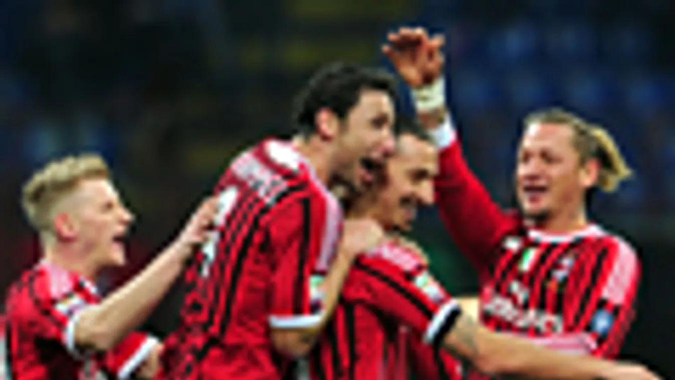 AC Milan, Zlatan Ibrahimovic és csapattársai gólöröme