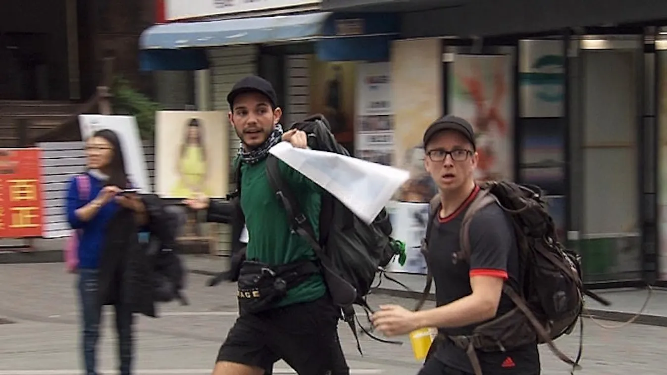 That\'s Money, Honey EPISODIC "That\'s Money, Honey"-- Korey (left) and Tyler (right) make their way to the next location in Shenzhen, China on THE AMAZING RACE, Friday, May 6 (8:00-9:00 PM, ET/PT) on the CBS Television Network. Photo: CBS ÃÂ©2016 CBS Br