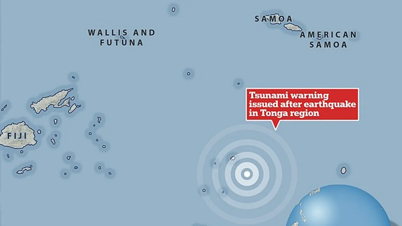 Tonga, földrengés 