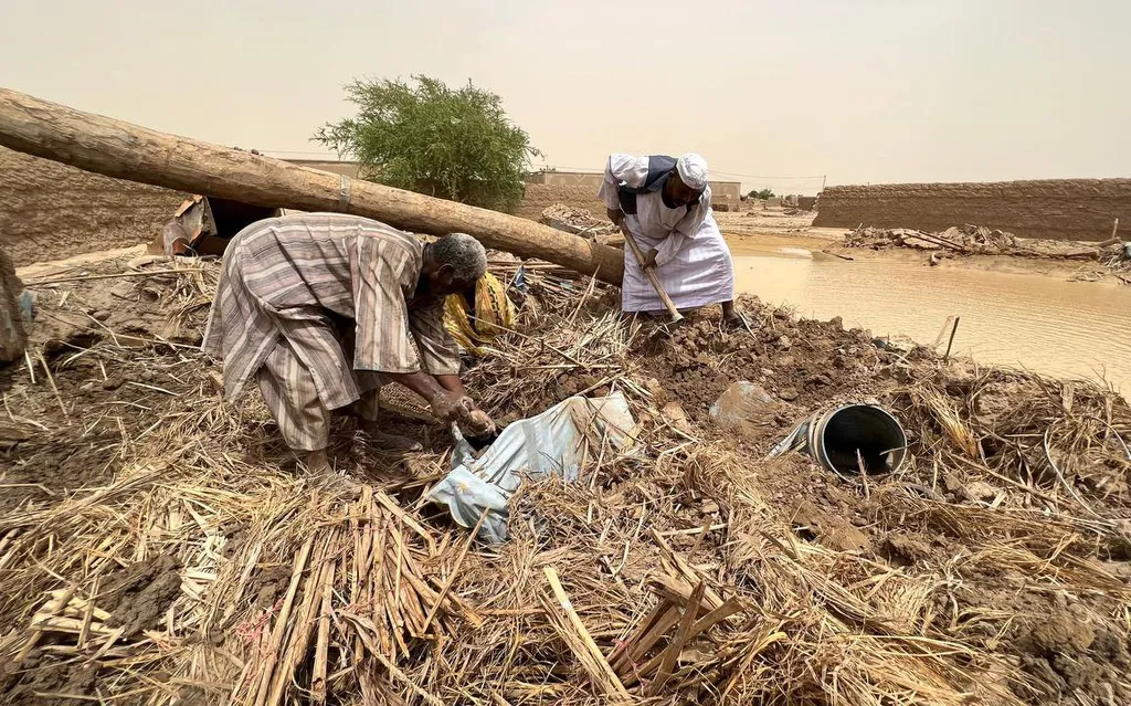 Khartoum, Szudán, áradás, árvíz, időjárás, Afrika 