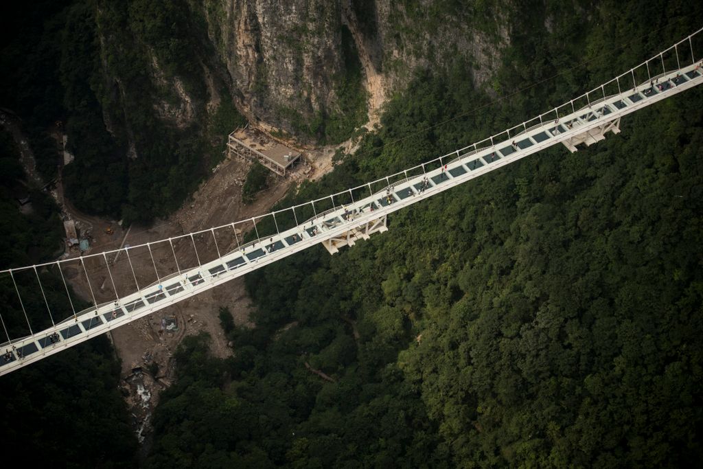 Csangcsiacsie-kanyon üveghíd Zhangjiajie 