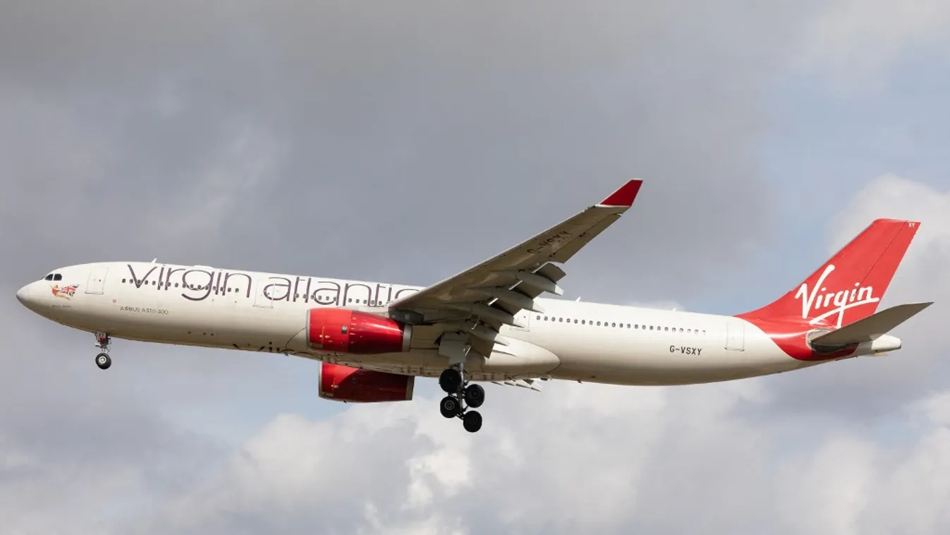 Virgin Atlantic Airbus A330 repülő utasszállító 