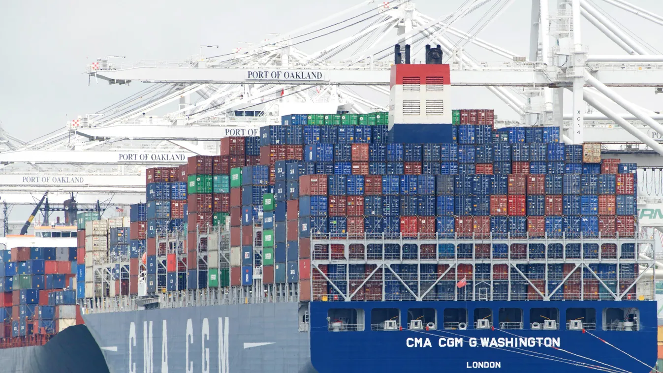 CMA CGM G. Washington, konténerszállító hajó, konténer, hajó 