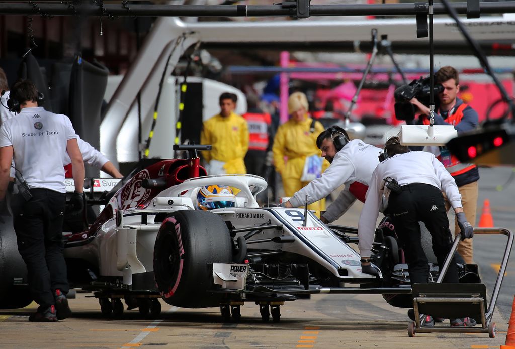 A Forma-1 előszezoni tesztje Barcelonában - 7. nap, Marcus Ericsson, Alfa Romeo Sauber 