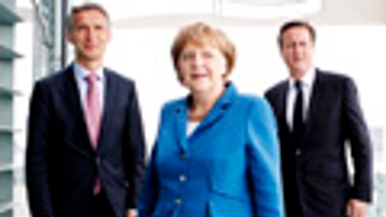 Jens Stoltenberg, Angela Merkel, David Cameron