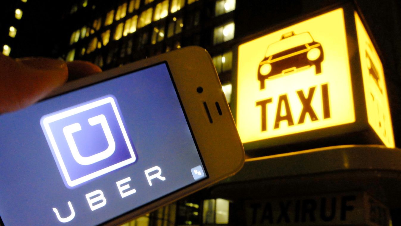 Taxi competitor UBER TAXI cab uber signs SQUARE FORMAT 