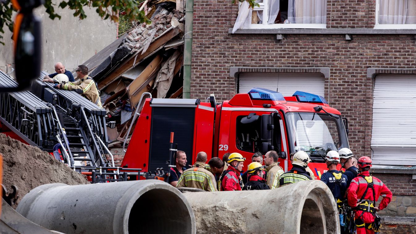 Robbanás Antwerpenben , lakóházak dőltek össze, 2019.09.03. 