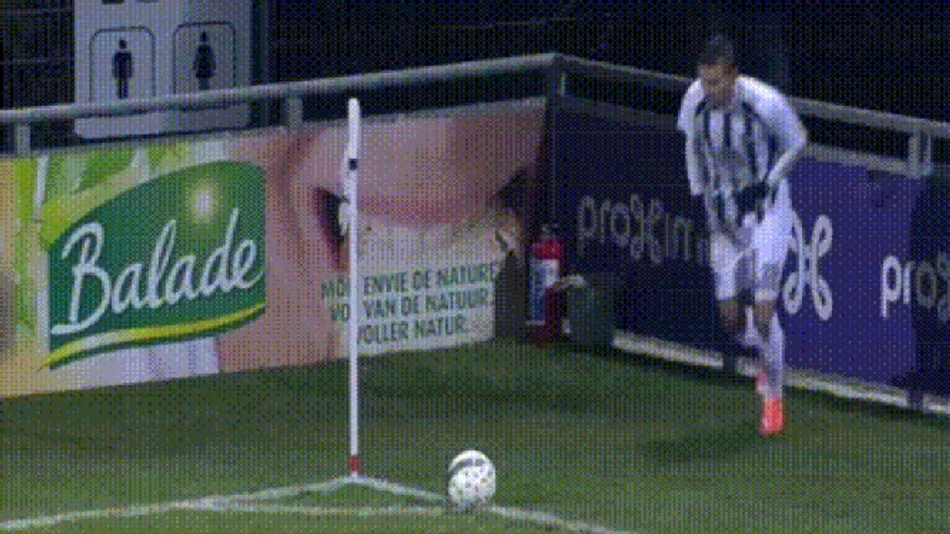 Victor Curto, az Eupen játékosának gólja a Mechelen ellen 
