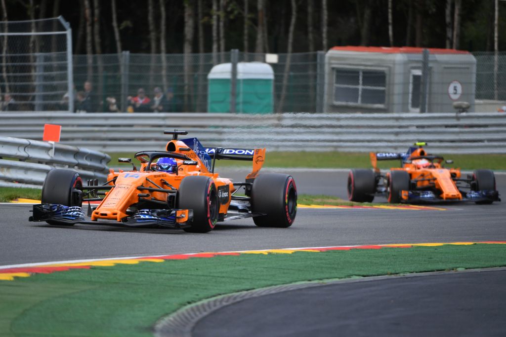 A Forma-1-es Belga Nagydíj szombati napja, Fernando Alonso, Stoffel Vandoorne, McLaren Racing 