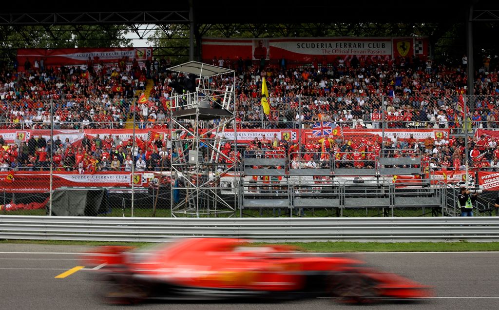 A Forma-1-es Olasz Nagydíj szombati napja, Sebastian Vettel, Scuderia Ferrari 
