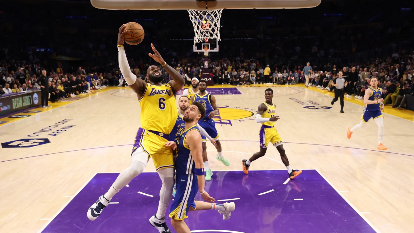 Golden State Warriors v Los Angeles Lakers - Game Six GettyImageRank1 Basketball - Sport USA California City Of Los Angeles Taking a Shot - Sport Photography Crypto.com Arena Eleventh Lay Up LeBron James Los Angeles Lakers Golden State Warriors NBA NBA Pr