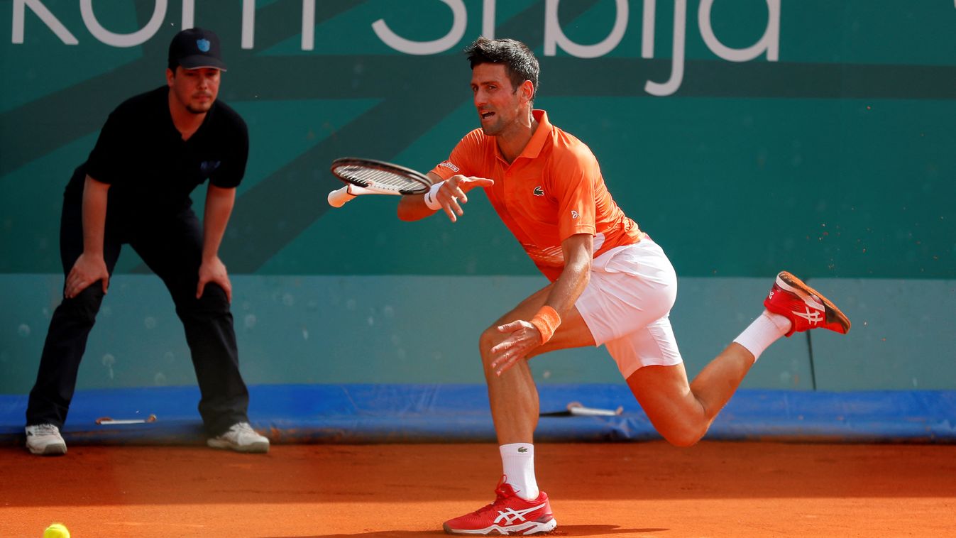 tennis Horizontal Novak Djokovic 