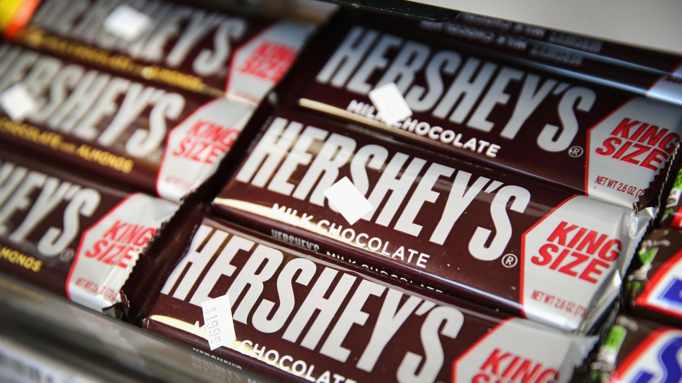 Citing Rising Cost Of Ingredients, Hershey's Raises Prices 8 Percent GettyImageRank2 Bar Business FINANCE Retail HORIZONTAL CHOCOLATE USA Illinois Chicago - Illinois For Sale MERCHANDISING Hershey ECONOMY 