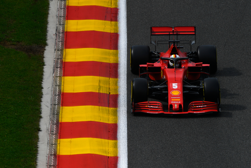 Forma-1, Sebastian Vettel, Ferrari, Belga Nagydíj, 2020 szombat 