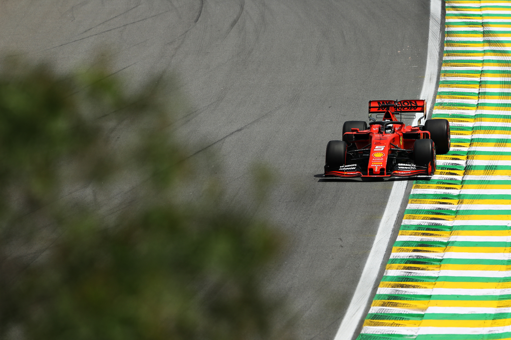 Forma-1, Brazil Nagydíj, Sebastian Vettel, Ferrari 