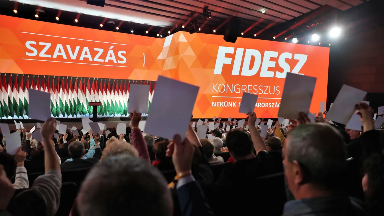 A Fidesz tisztújító kongresszusa Budapesten, Hungexpo, 2021.11.14. 