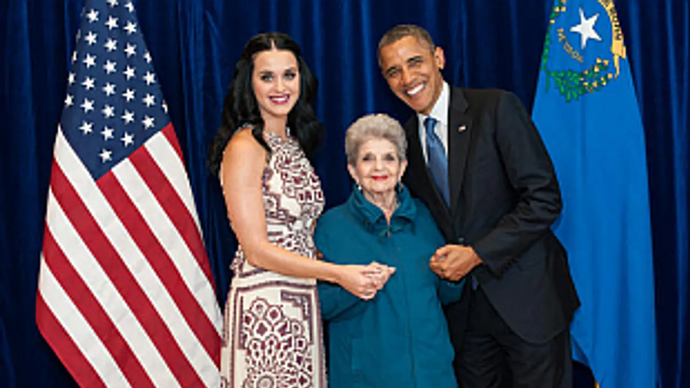 Katy Perry, Barack Obama és az énekesnő nagymamája 
