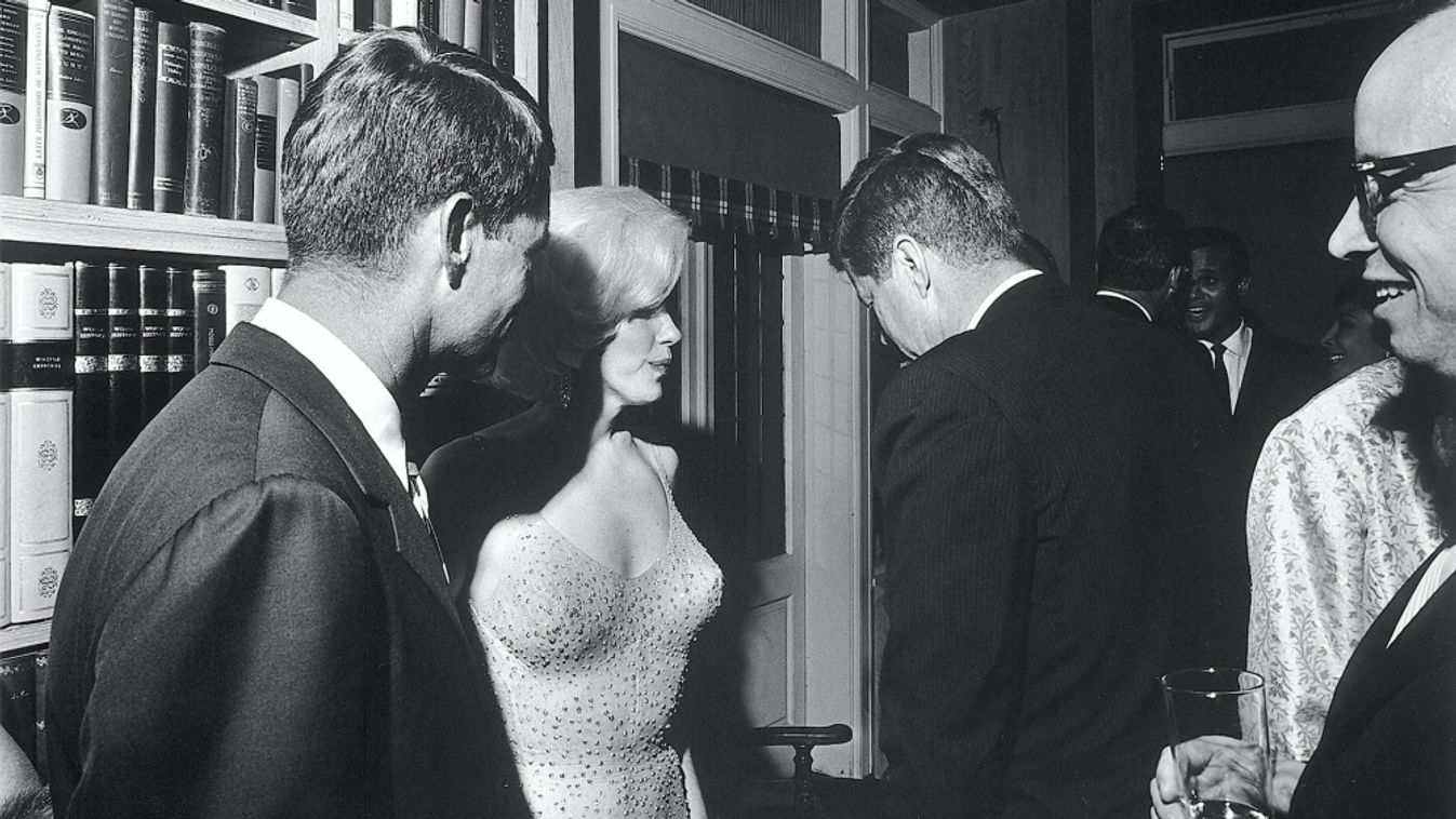 Marilyn Monroe Kennedy elnökkel 