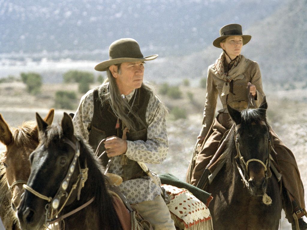 THE MISSING (2004) usa Cinéma cavalier cavaličre cheval chevaux Horizontal HORSE 