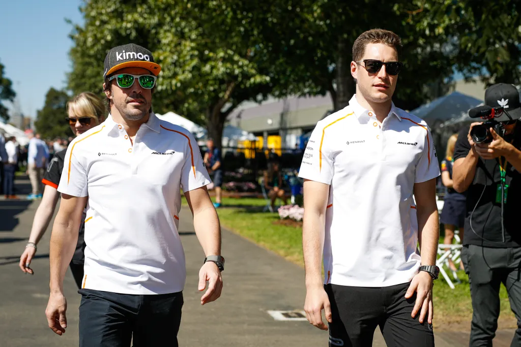 Előkészületek a Forma-1-es Ausztrál Nagydíjra, Fernando Alonso, Stoffel Vandoorne, McLaren Racing 