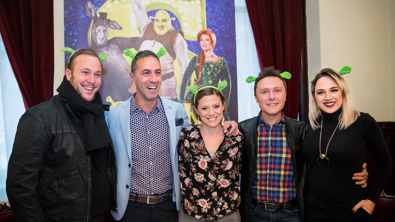Shrek musical sajtótájékoztató Shrek Musical sajtótájékoztatója a Kárpátia étteremben 