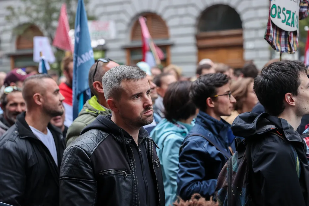 tanártüntetés, 2022. 10. 23. Budapest, Jakab Péter 