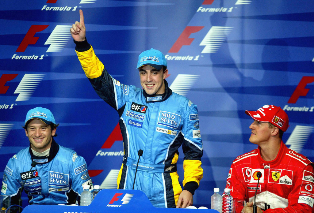 Forma-1, Fernando Alonso, Jarno Trulli, Michael Schumacher, Renault, Scuderia Ferrari, Malajziai Nagydíj 2003, időmérő 