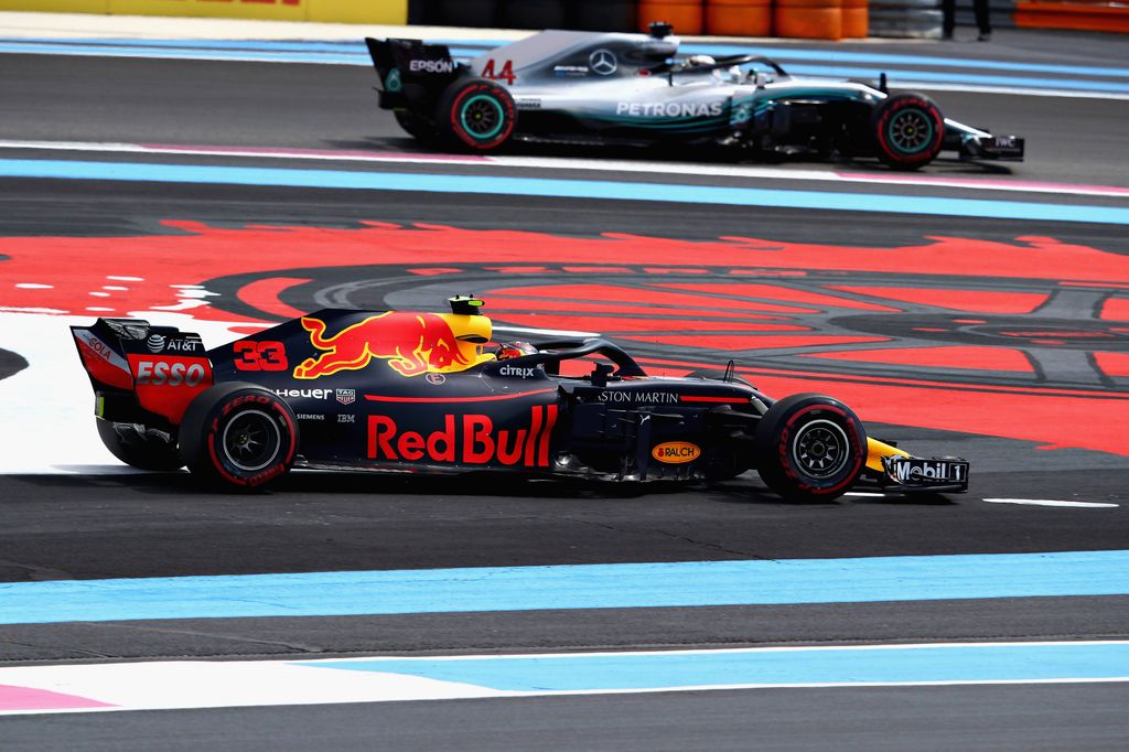 A Forma-1-es Francia Nagydíj, Lewis Hamilton, Mercedes-AMG Petronas, Max Verstappen, Red Bull Racing 