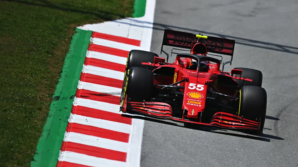 Forma-1, Carlos Sainz, Ferrari, Spanyol Nagydíj 2021, péntek 