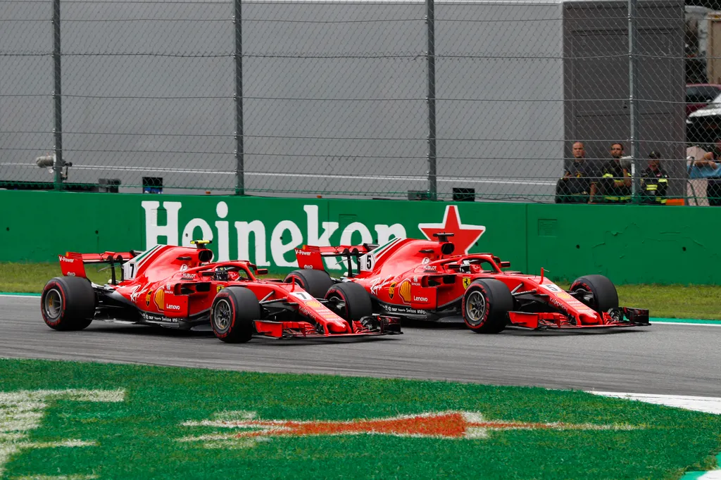 A Forma-1-es Olasz Nagydíj, Sebastian Vettel, Kimi Räikkönen 