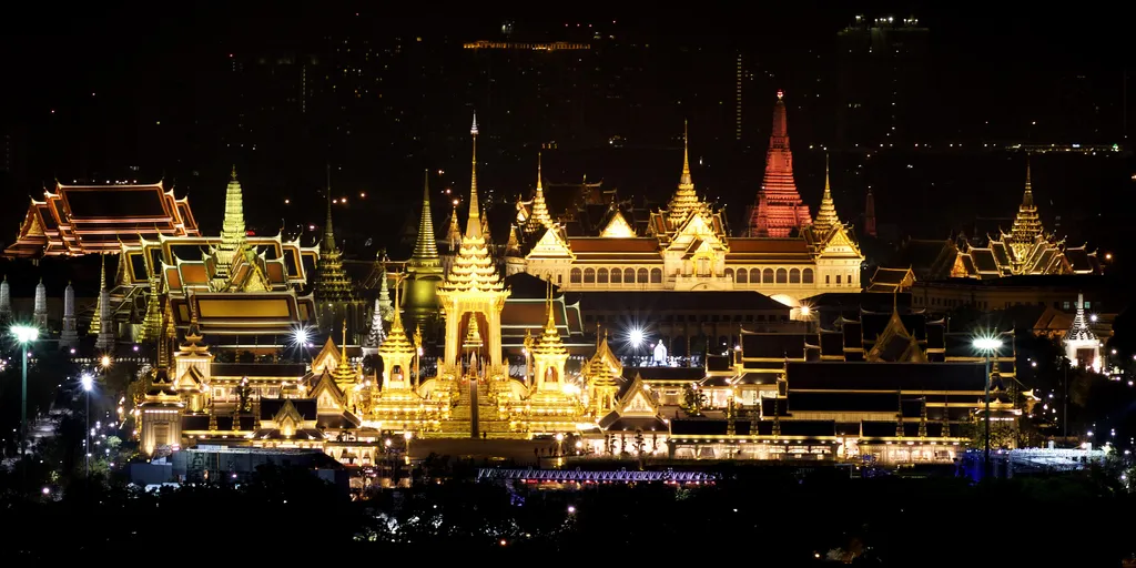 Thailand-King Bhumibol's pass away Thailand-royal crematorium Bangkok magnificent King Bhumibol-royal crematorium 