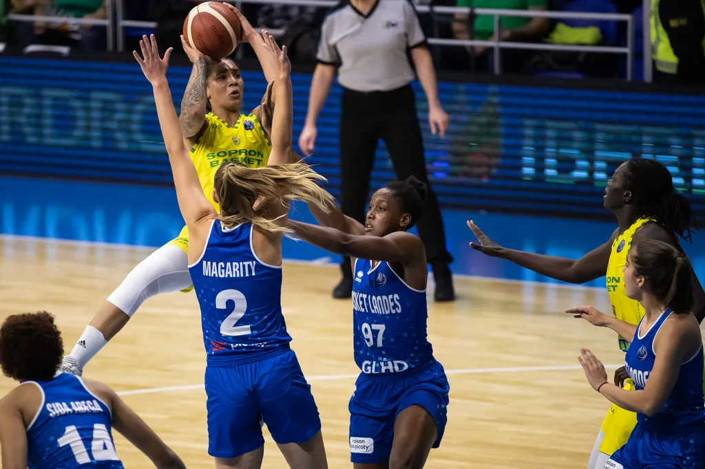 Kosárlabda, női, Euroliga, Sopron Basket – Basket Landes, Sopron, basket, Landes 