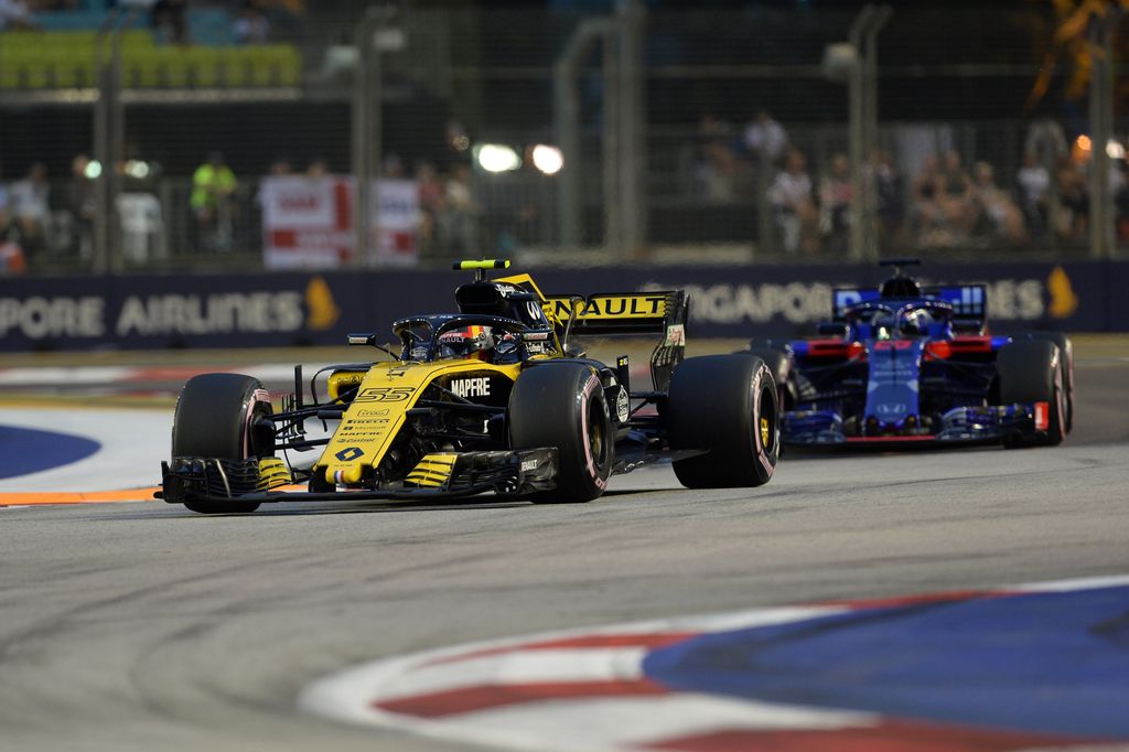 A Forma-1-es Szingapúri Nagydíj szombati napja, Carlos Sainz, Renault Sport, Brendon Hartley, Scuderia Toro Rosso 