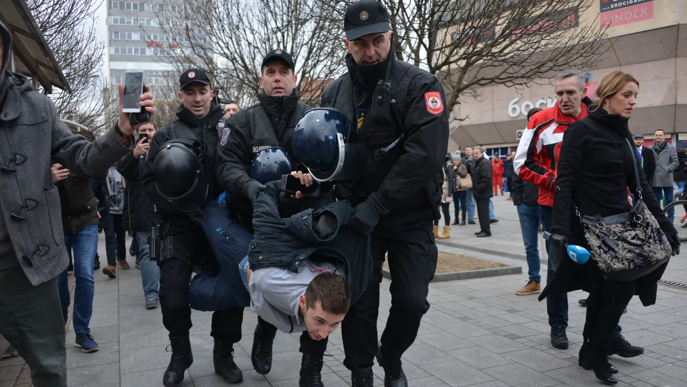 Davor Dragicevic, boszniai tüntetés 