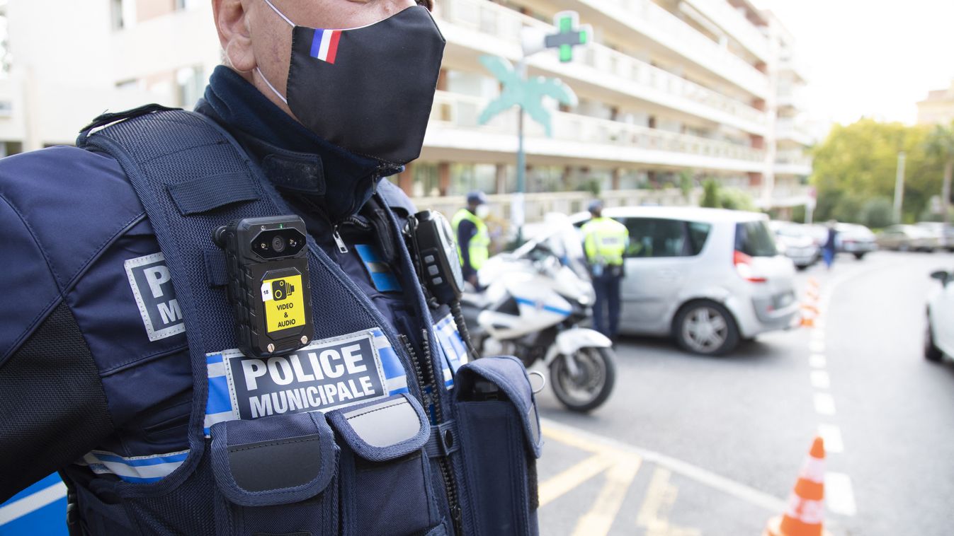franciaország, francia, rendőrség, fenyegetés, illusztráció 