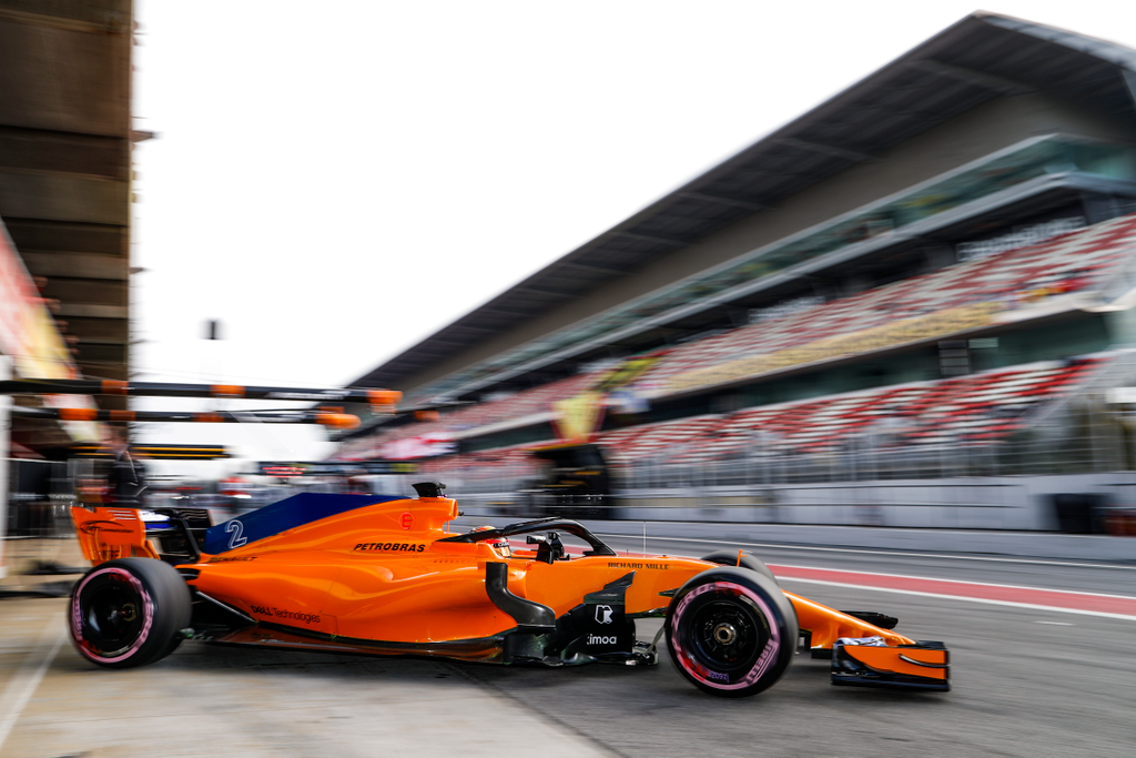 A Forma-1 előszezoni tesztje Barcelonában - 7. nap, Stoffel Vandoorne, McLaren Racing, hiperlágy 
